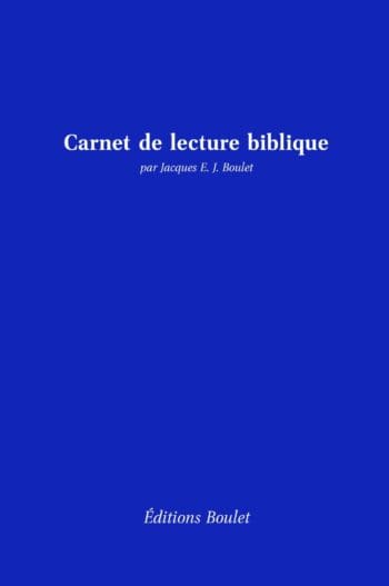 Carnet de lecture biblique