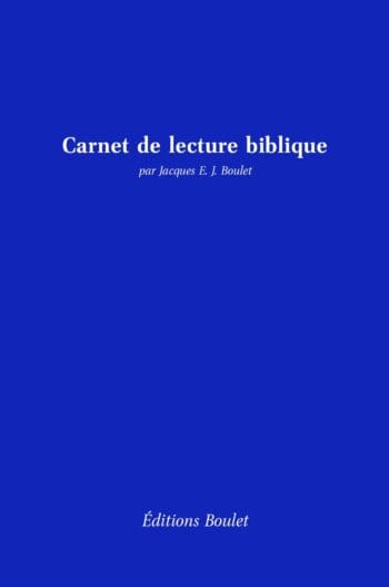 Carnet de lecture biblique