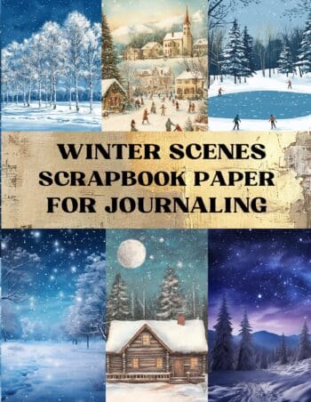 Winter Scenes Scrapbook Paper