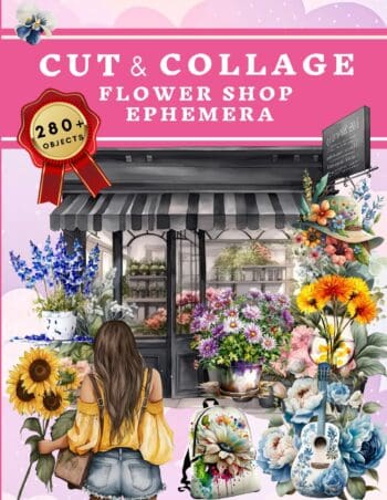 Cut and Collage Flower Shop Ephemera Book