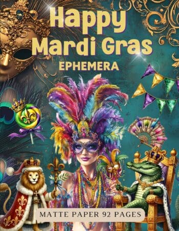 Happy Mardi Gras Ephemera Book