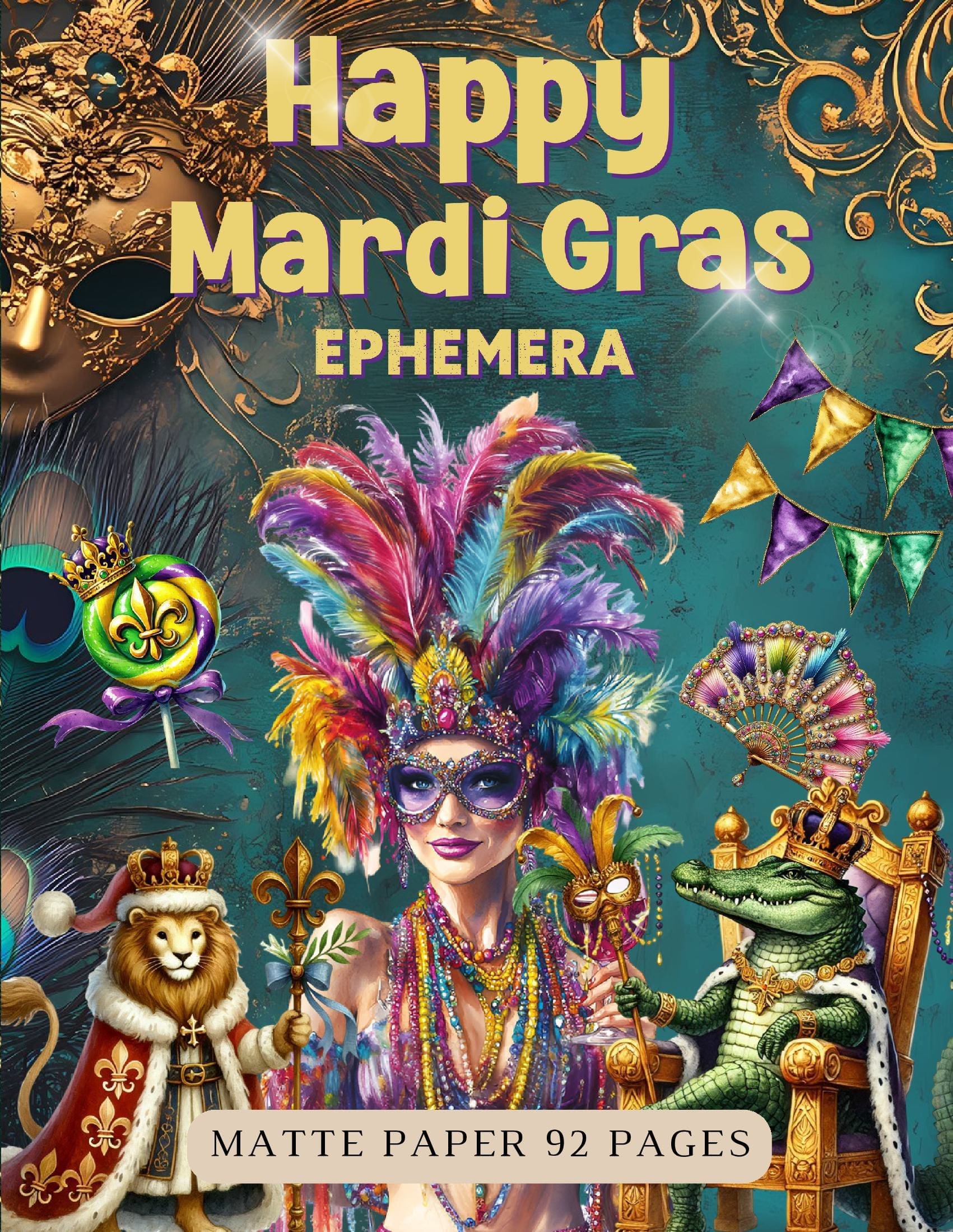 Happy Mardi Gras Ephemera Book