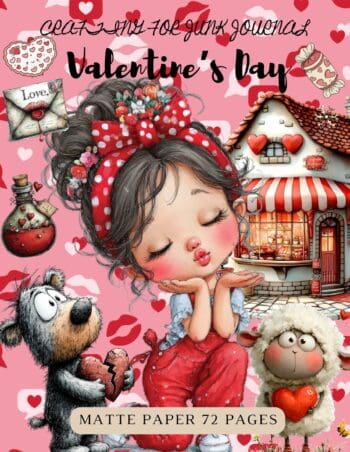 Crafting for Junk Journals Valentine’s Day Ephemera Book