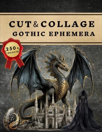 Cut and Collage Gothic Ephemera Book