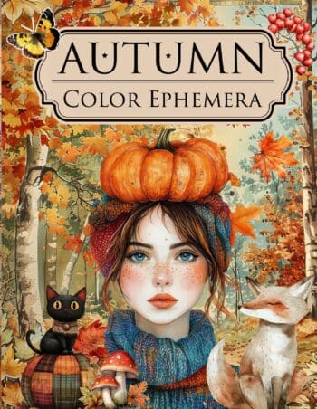 Autumn Color Ephemera Book