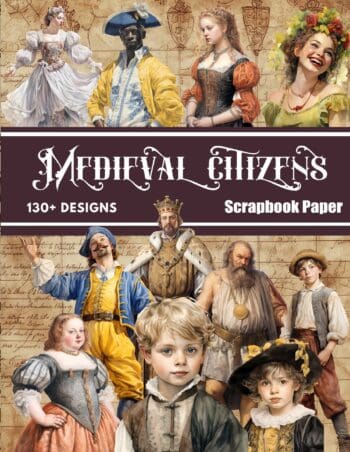 Medieval Citizens Scrapbook Paper