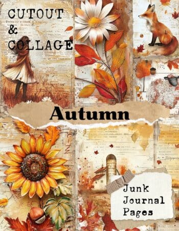 Cutout and Collage Autumn Scrapbook Paper