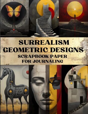 Surrealism Geometric Designs Scrapbook Paper