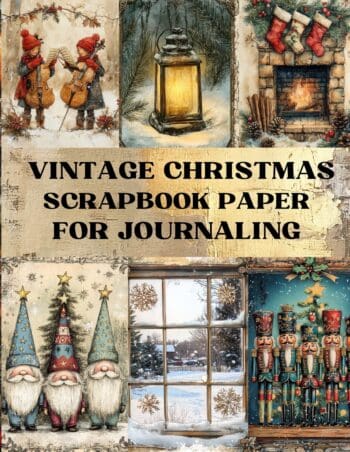 Vintage Christmas Scrapbook Paper