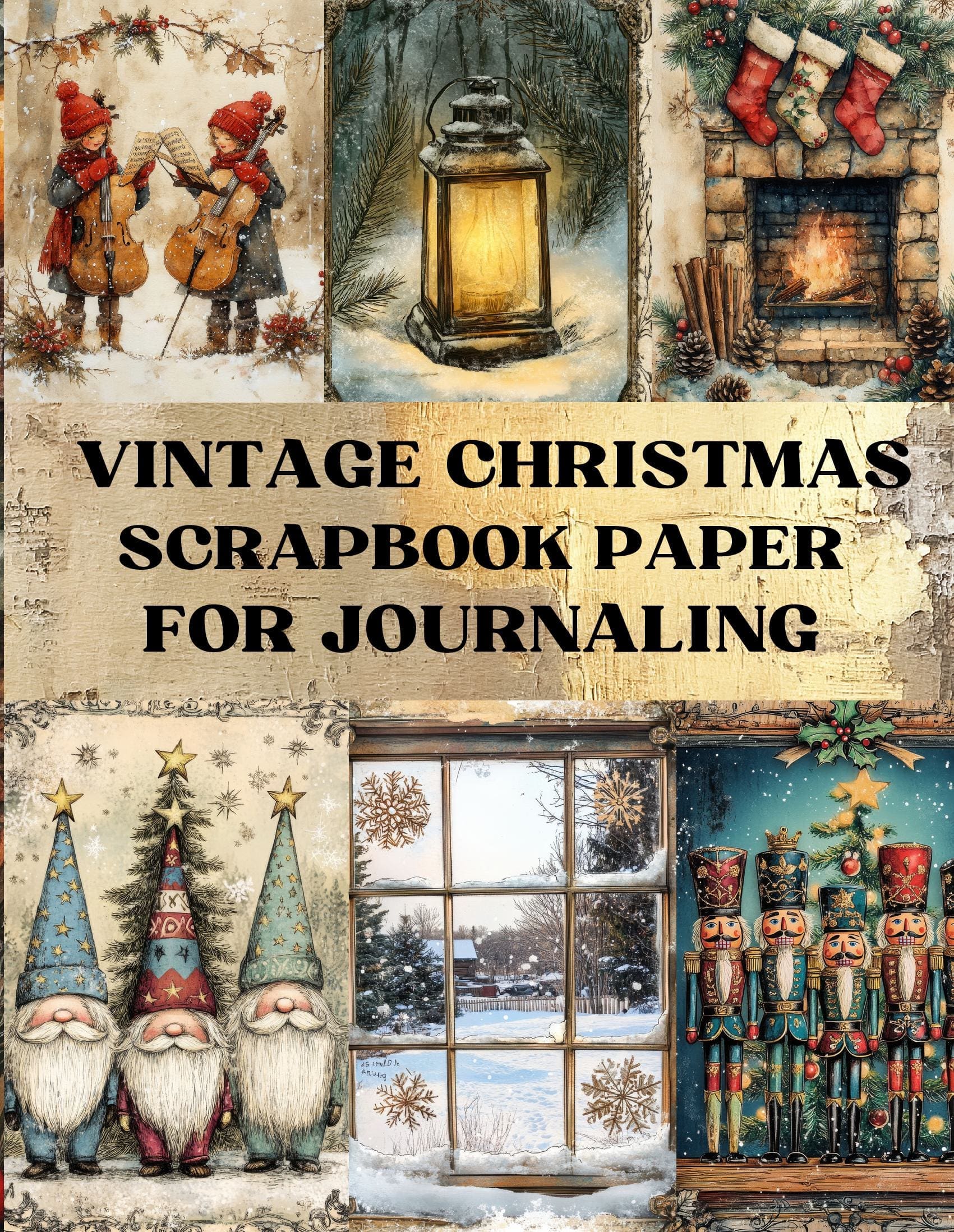 Vintage Christmas Scrapbook Paper