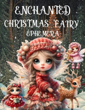 Enchanted Christmas Fairy Ephemera Book