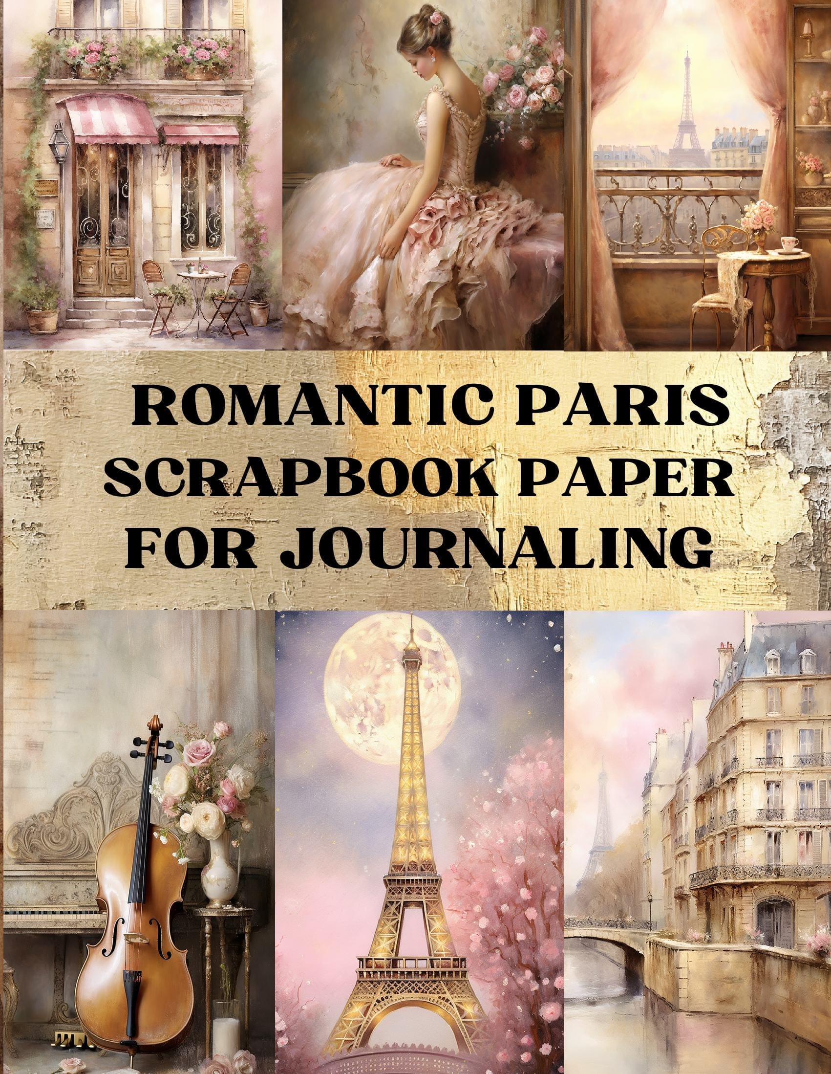 Romantic Paris Scrapbook Paper