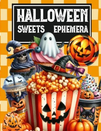 Halloween Sweets Ephemera Book