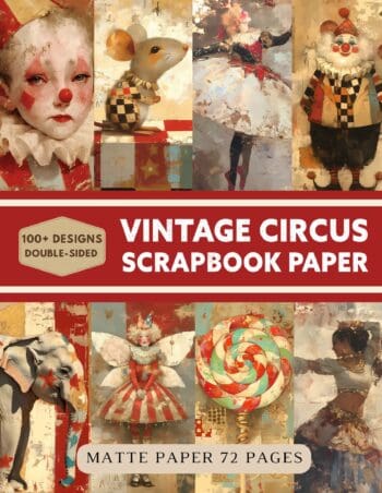 Vintage Circus Scrapbook Paper