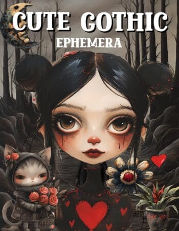 Cute Gothic Ephemera Book