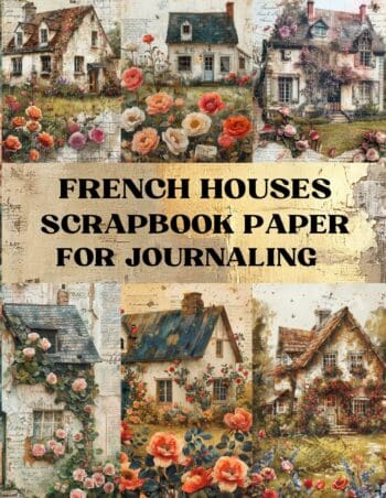 French Houses Scrapbook Paper