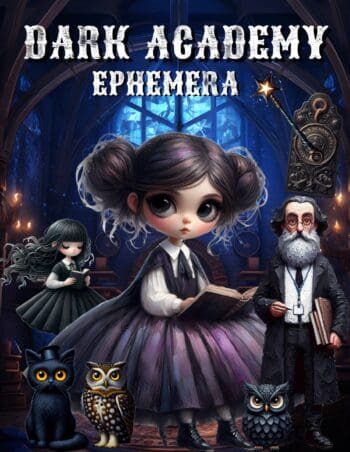 Dark Academy Ephemera Book