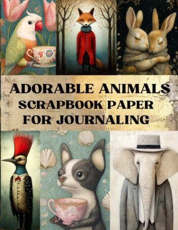 Adorable Animals Scrapbook Paper