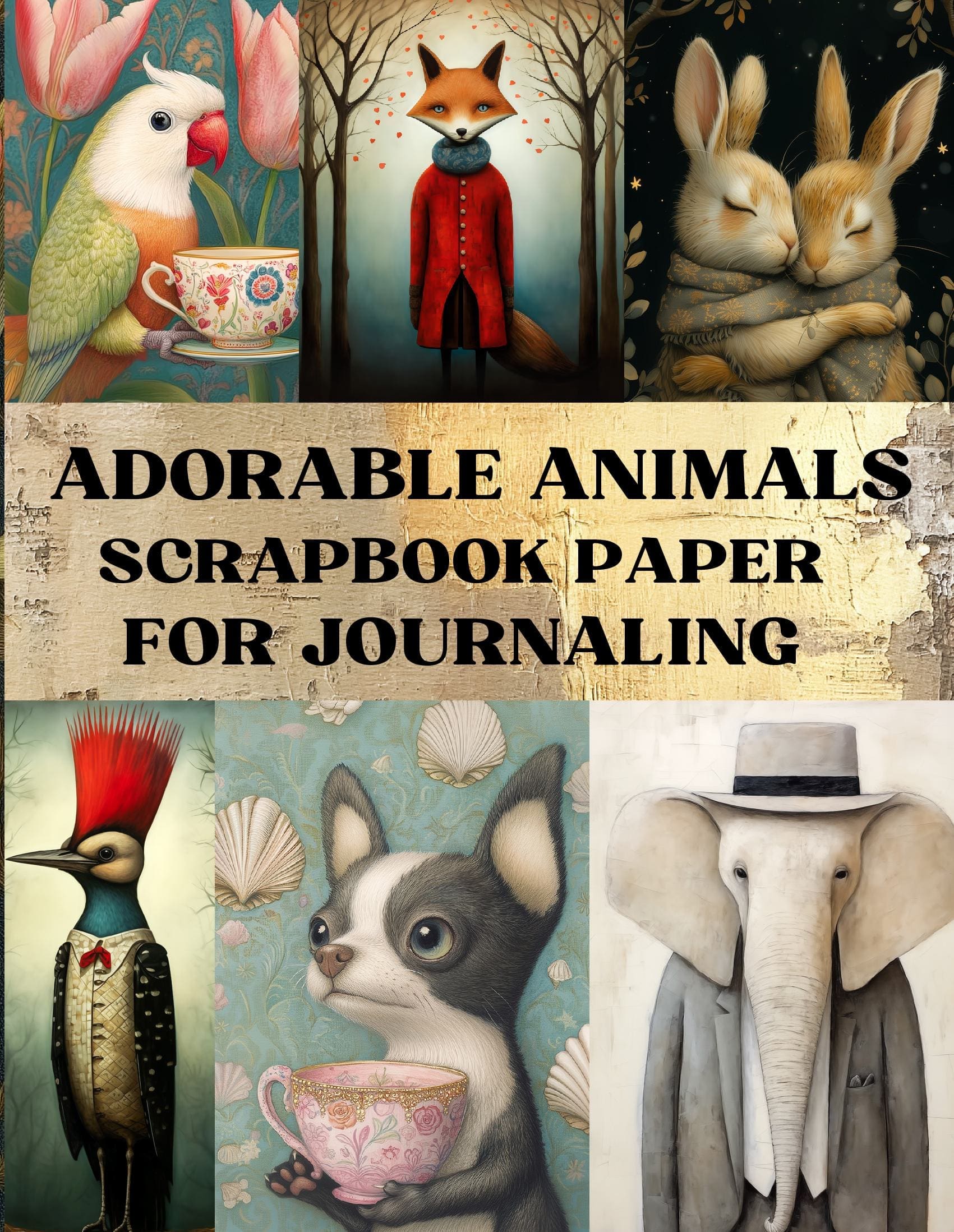 Adorable Animals Scrapbook Paper