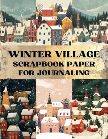 Winter Village Scrapbook Paper