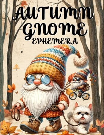 Autumn Gnome Ephemera Book