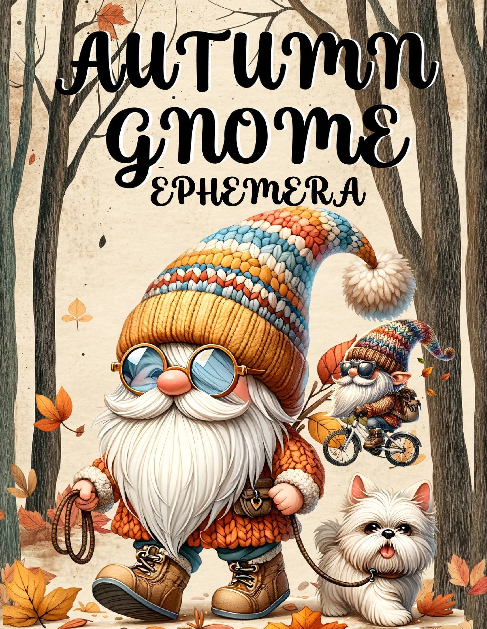 Autumn Gnome Ephemera Book