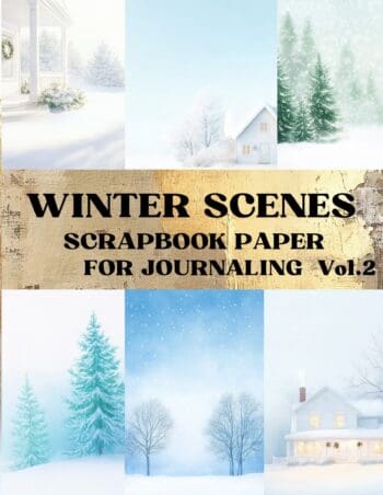 Winter Scenes Scrapbook Paper Vol.2