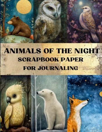 Animals of The Night Scrapbook Paper