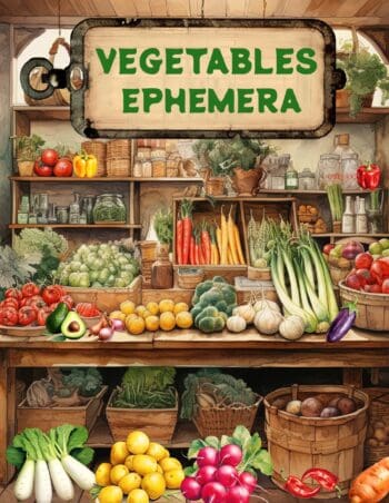 Vegetables Ephemera Book