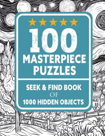100 Masterpiece Puzzles Seek and Find Book