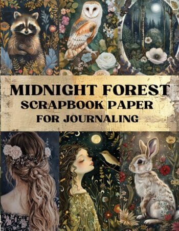 Midnight Forest Scrapbook Paper