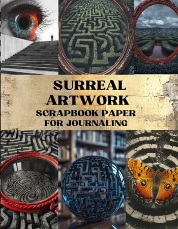 Surreal Artwork Scrapbook Paper
