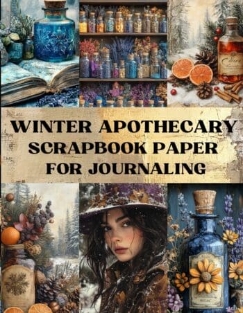 Winter Apothecary Scrapbook Paper