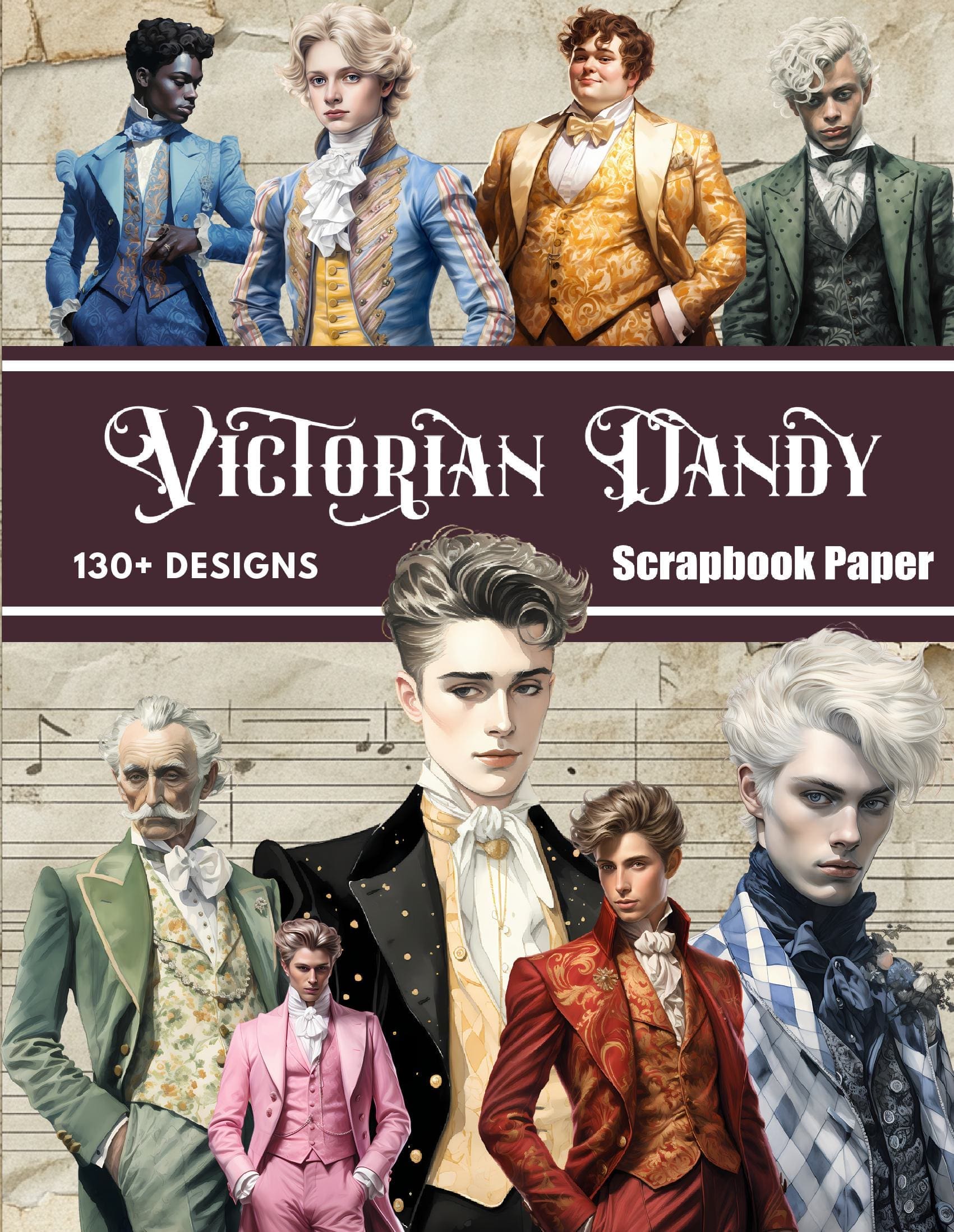 Victorian Dandy Scrapbook Paper