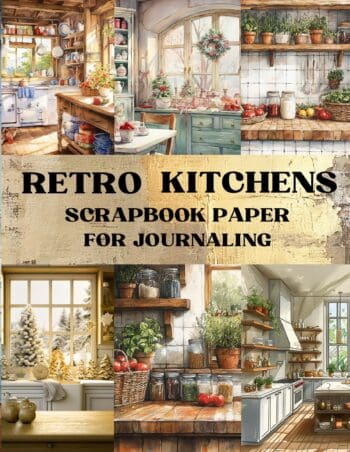 Retro Kitchens Scrapbook Paper
