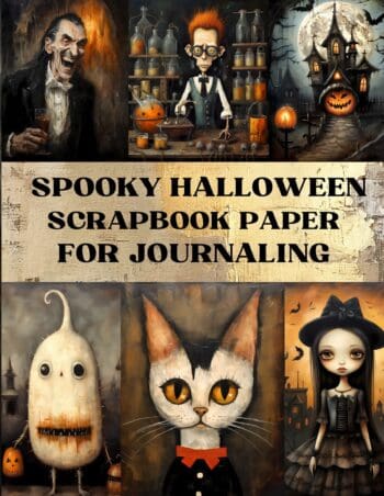 Spooky Halloween Scrapbook Paper