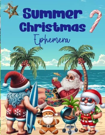 Summer Christmas Ephemera Book
