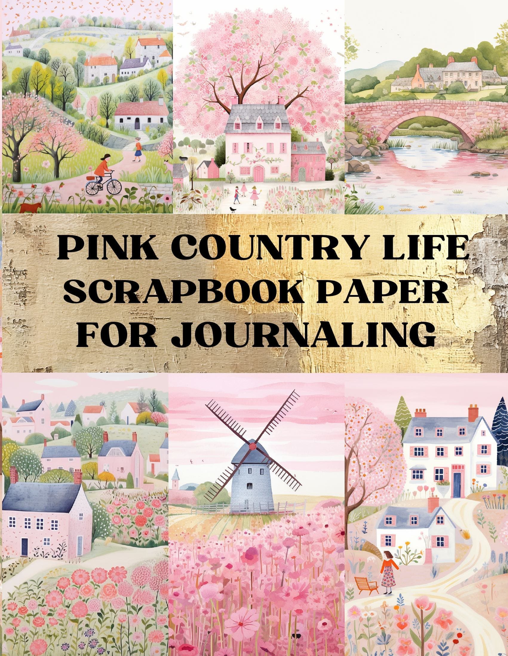 Pink Country Life Scrapbook Paper