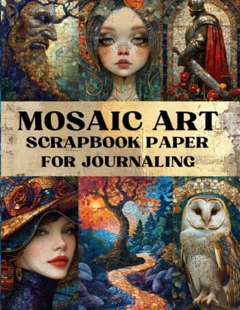 Mosaic Art Scrapbook Paper