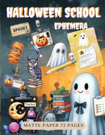 Halloween School Ephemera Book