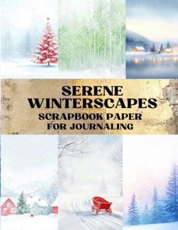 Serene Winterscapes Scrapbook Paper
