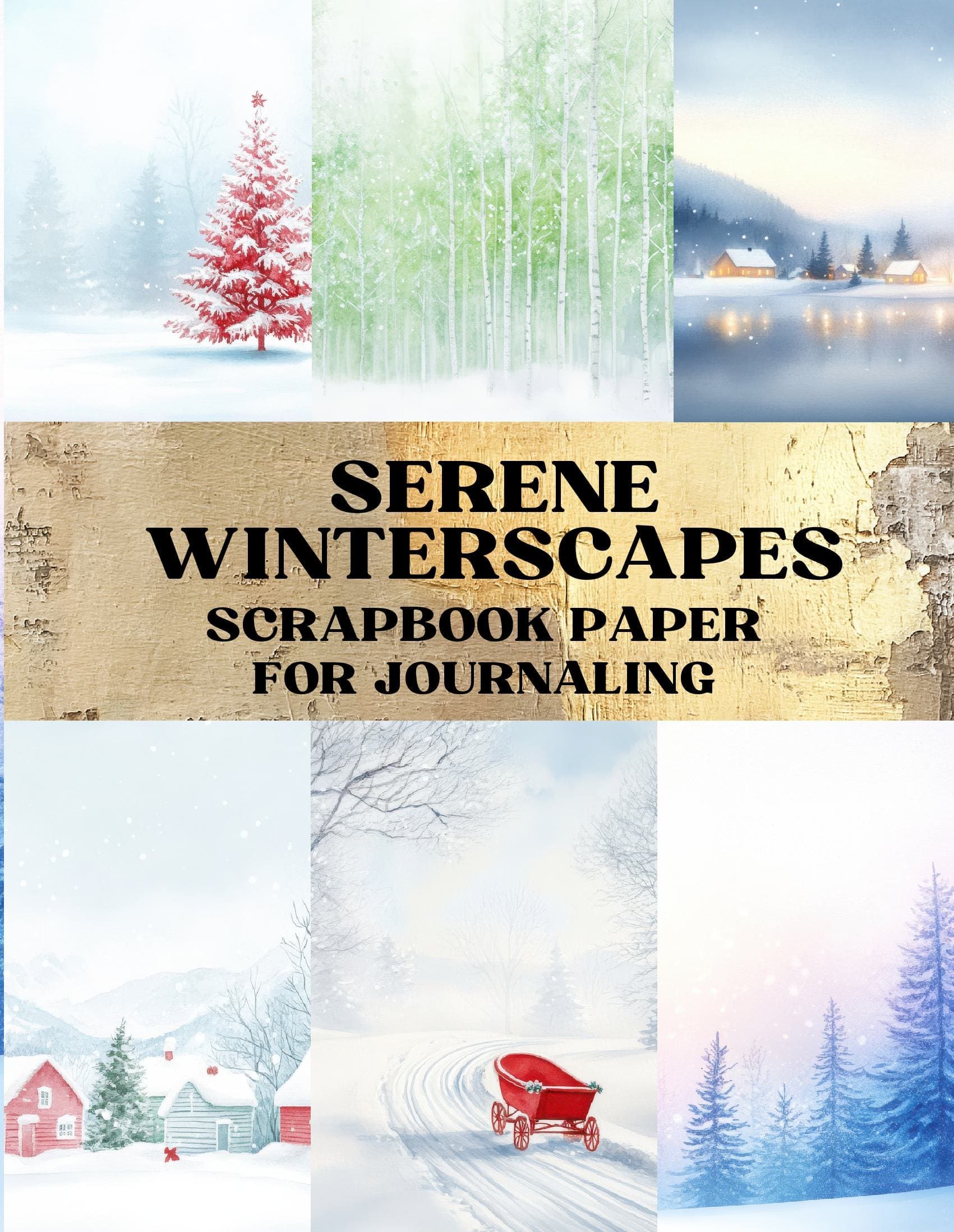 Serene Winterscapes Scrapbook Paper