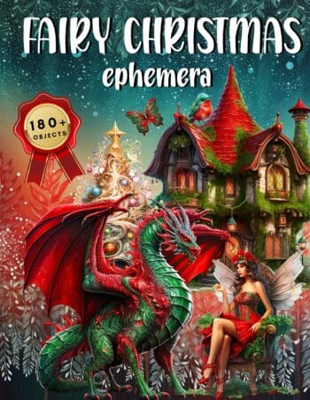Fairy Christmas Ephemera Book
