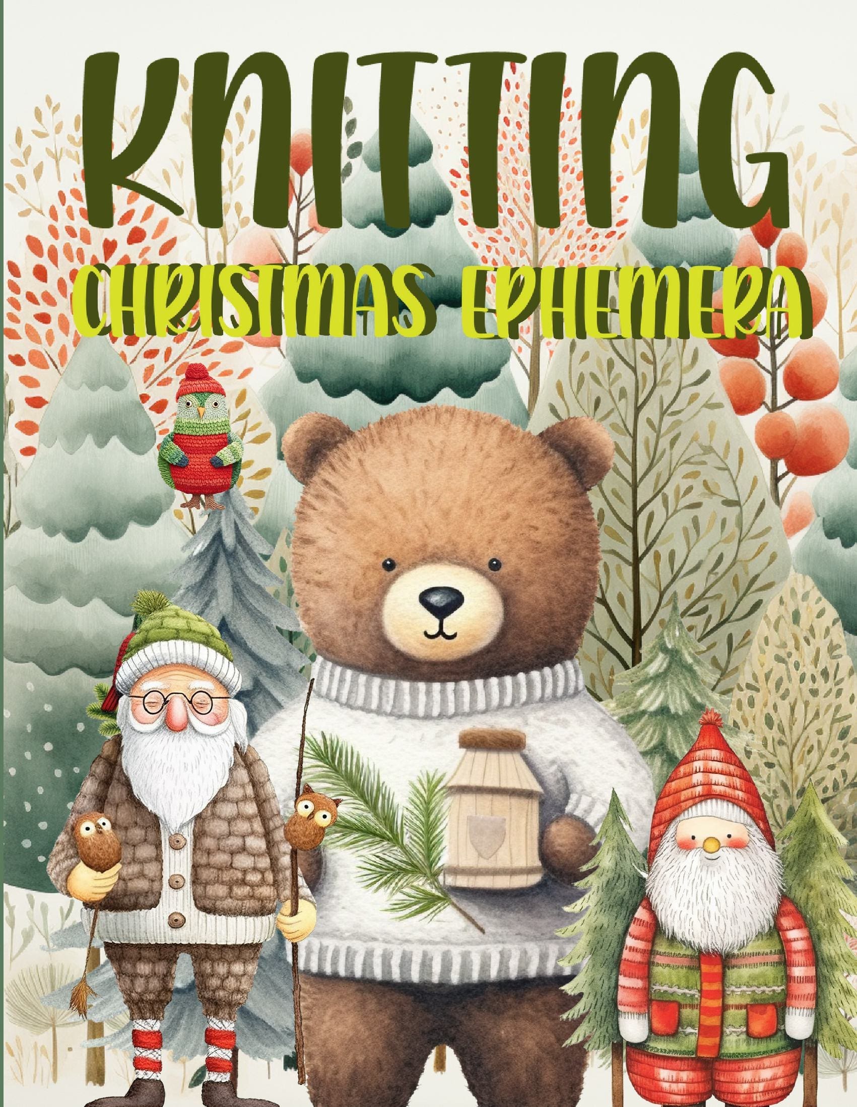 Knitting Christmas Ephemera Book
