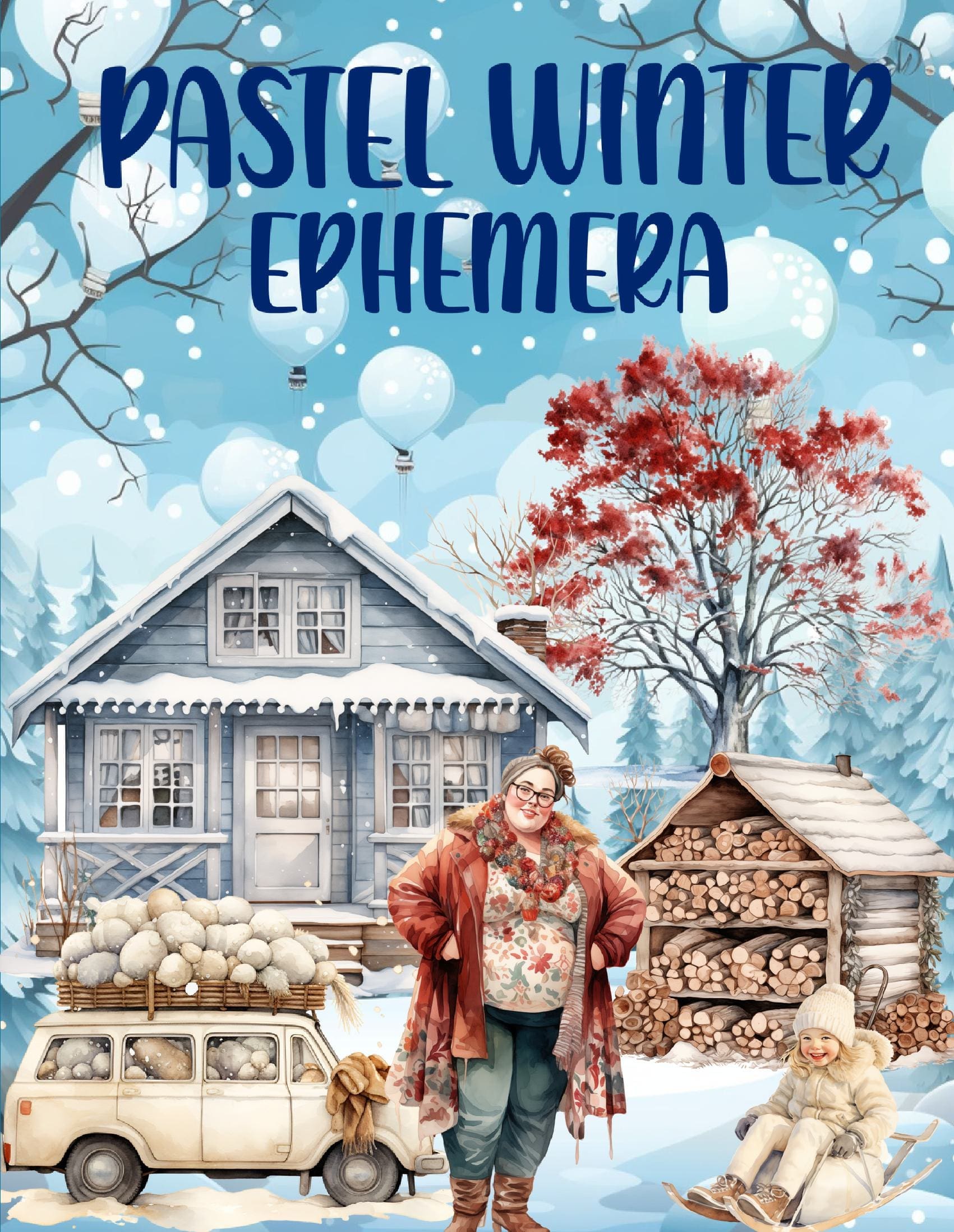 Pastel Winter Ephemera Book
