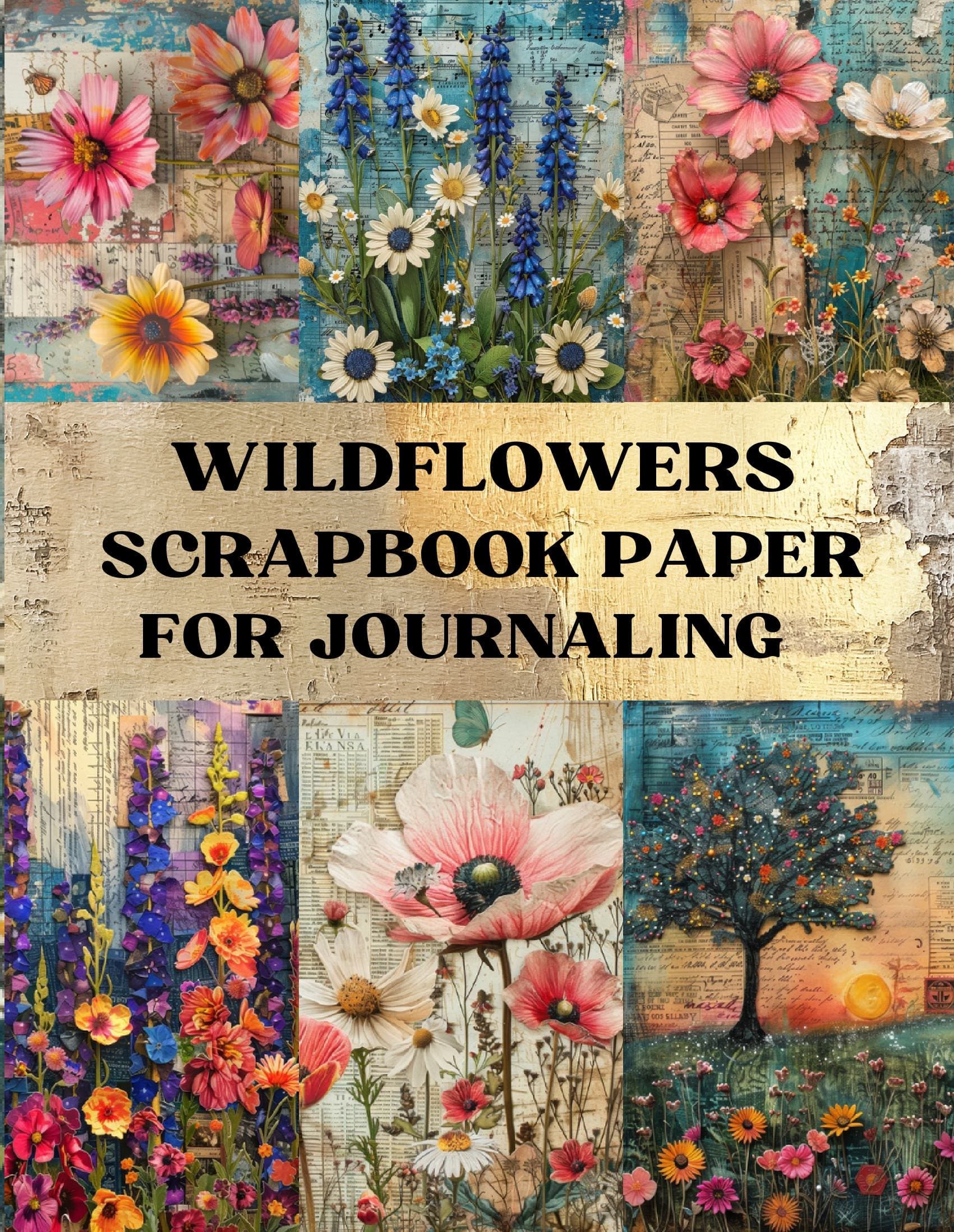 Wildflowers Scrapbook Paper