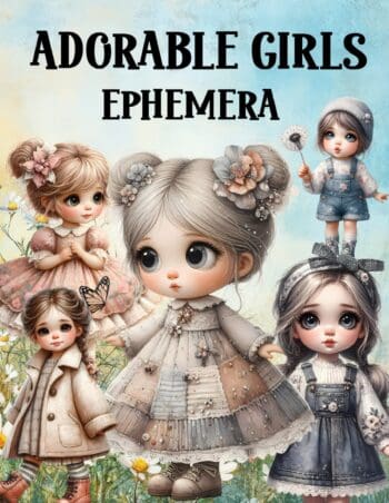 Adorable Girls Ephemera Book