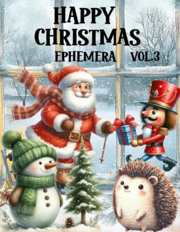 Happy Christmas Ephemera Book Vol.3