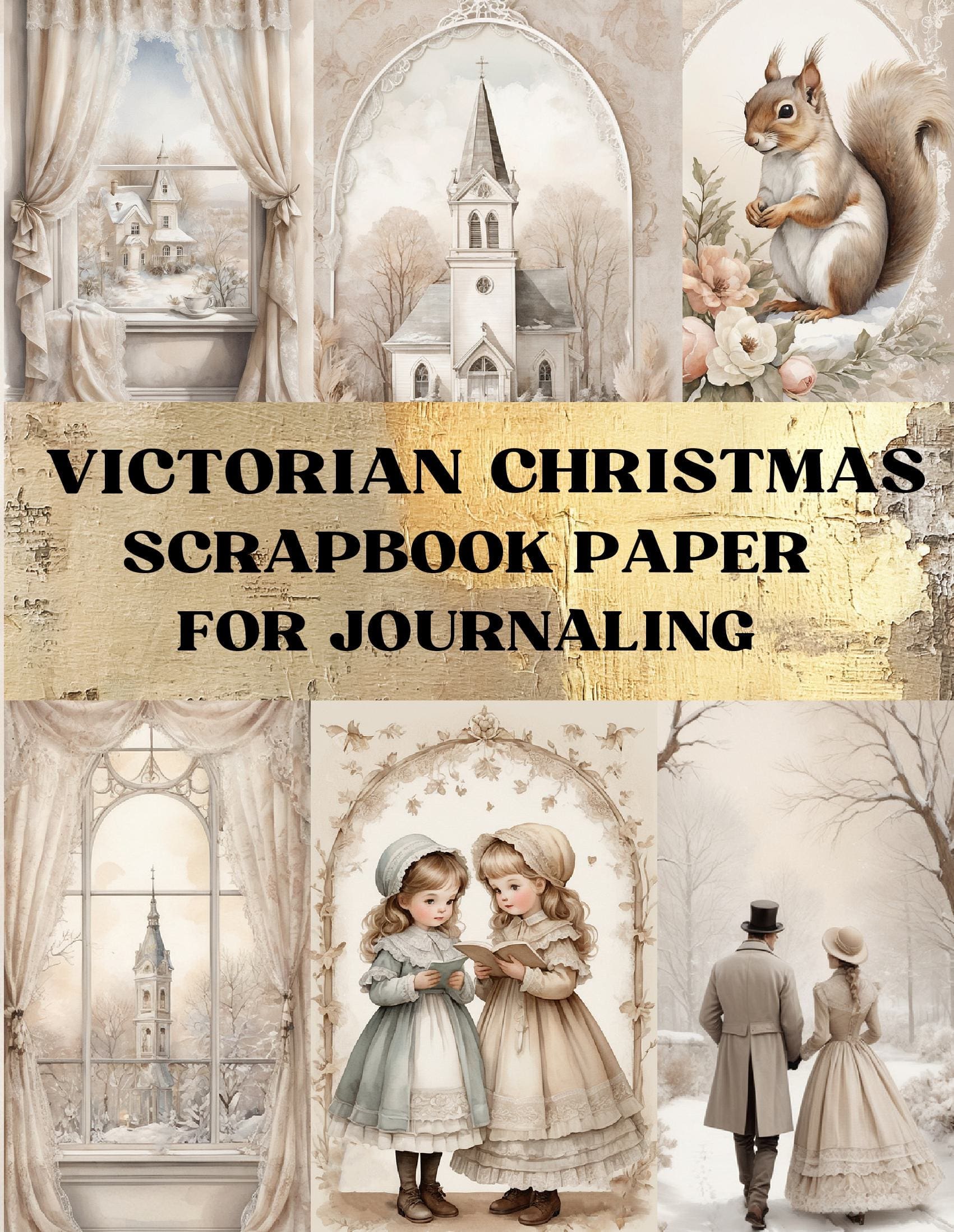 Victorian Christmas Scrapbook Paper