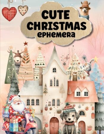 Cute Christmas Ephemera Book